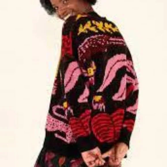 FARM Rio Multicolor Graphic Cardigan - Picture 7 of 15